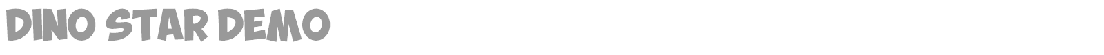 Dino Star font preview